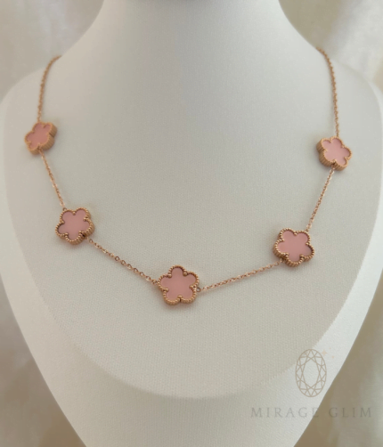 Zz Pink Petals Necklace