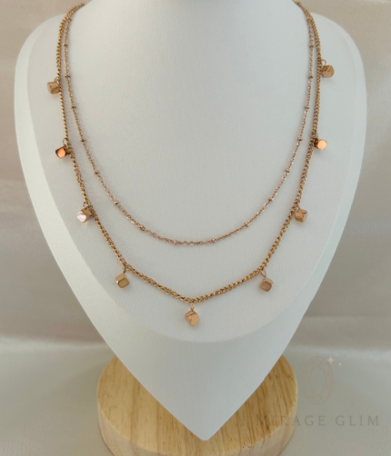 Zz Cube charm necklace