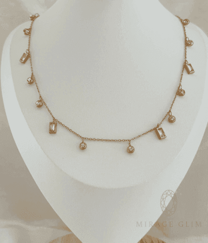 White stones necklace