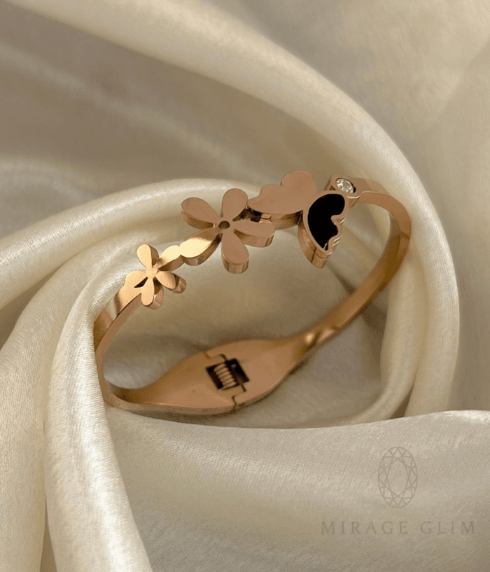 Butterfly and flowers Bangle-Kids size - Image 2