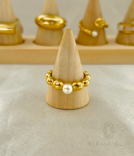 Pearl and Gold Band