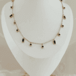 Zz Black stones necklace