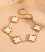 Clover bracelet White