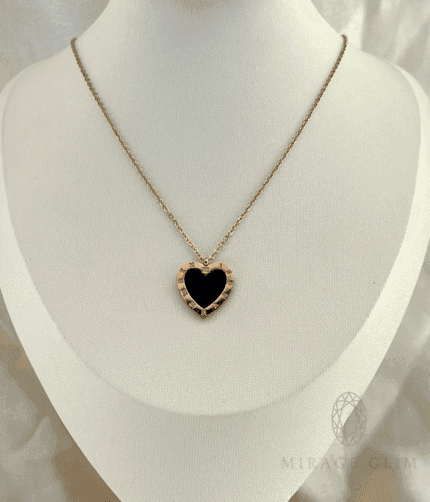 Zz Heart with roman Necklace