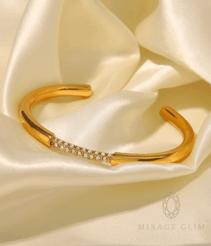 Zz Adjustable bangle:Golden Curves