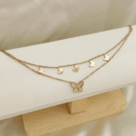 Zz Butterfly layered bracelet