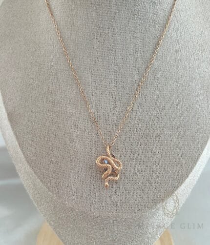 Snake with white stone