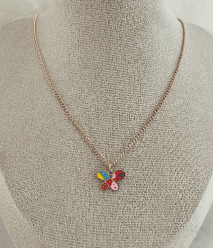 Zz Multicolour Butterfly necklaces