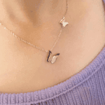 Zz Double Blutterfly necklaces
