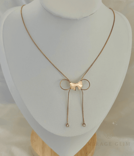 Bow necklace