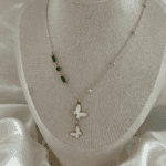 Zz Butterfly with Emerald stones