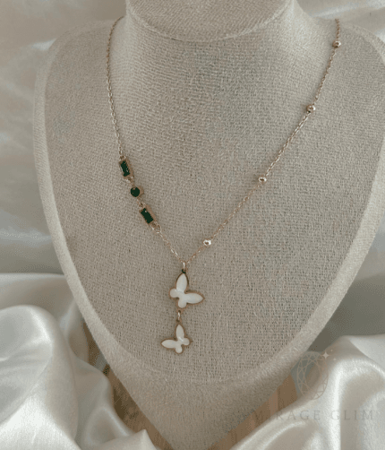 Zz Butterfly with Emerald stones