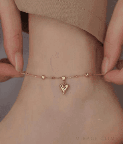 Zz Heart charm anklets