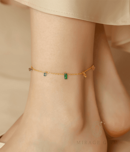 Multicoloured anklets