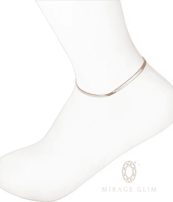 Rose Gold Snake chain anklets - Image 4