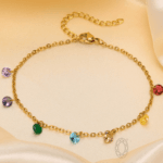 Multicoloured anklets