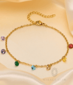 Multicoloured anklets