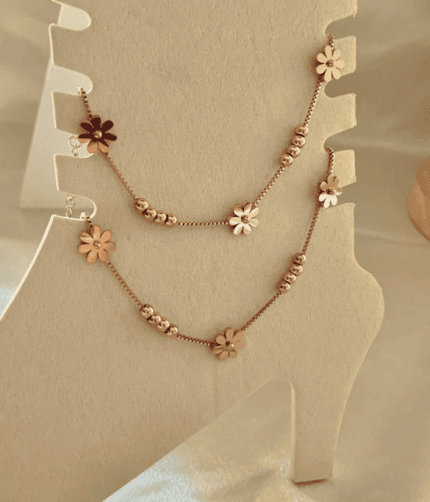 Flower anklets