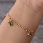 Zz Emerald stone bracelet