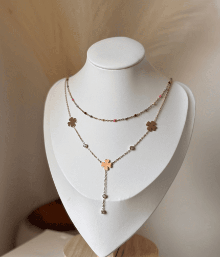 Double layered necklace