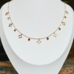 Zz Charm flower necklace