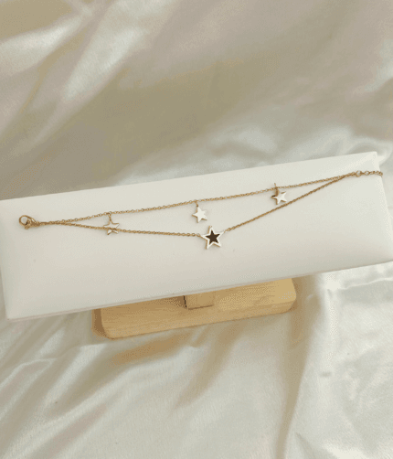 Zz Star layered bracelet