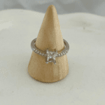 Zz Crystal white ring