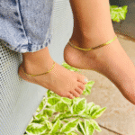 Gold Snake chain anklets