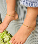 Gold Snake chain anklets - Image 3