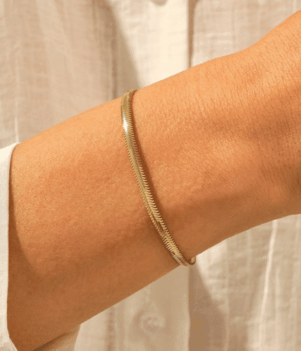 Snake chain bracelet gold