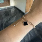 Clover bracelet black