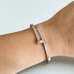 Nail bangle with stones