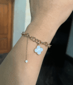 Clover bracelet white