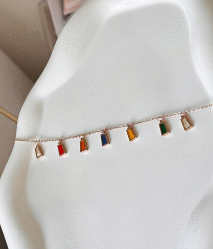 Multicoloured charm bracelet