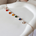 Multicoloured charm bracelet