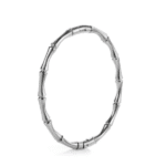 Bamboo bangle silver
