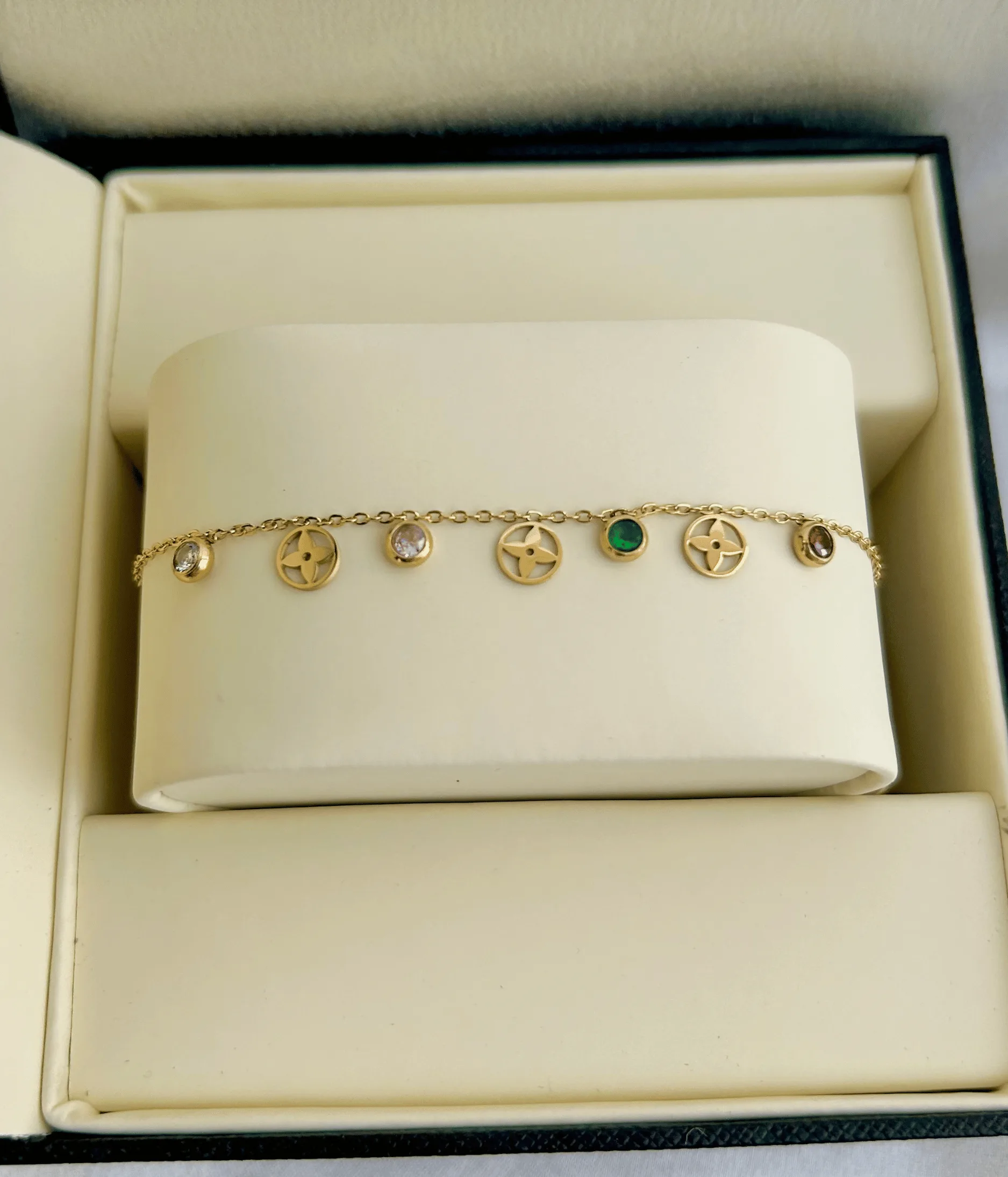 Glow Pop Anklet Gold