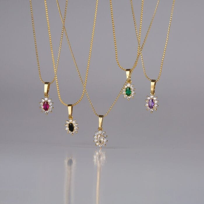 Red Zircon Necklace - Image 2