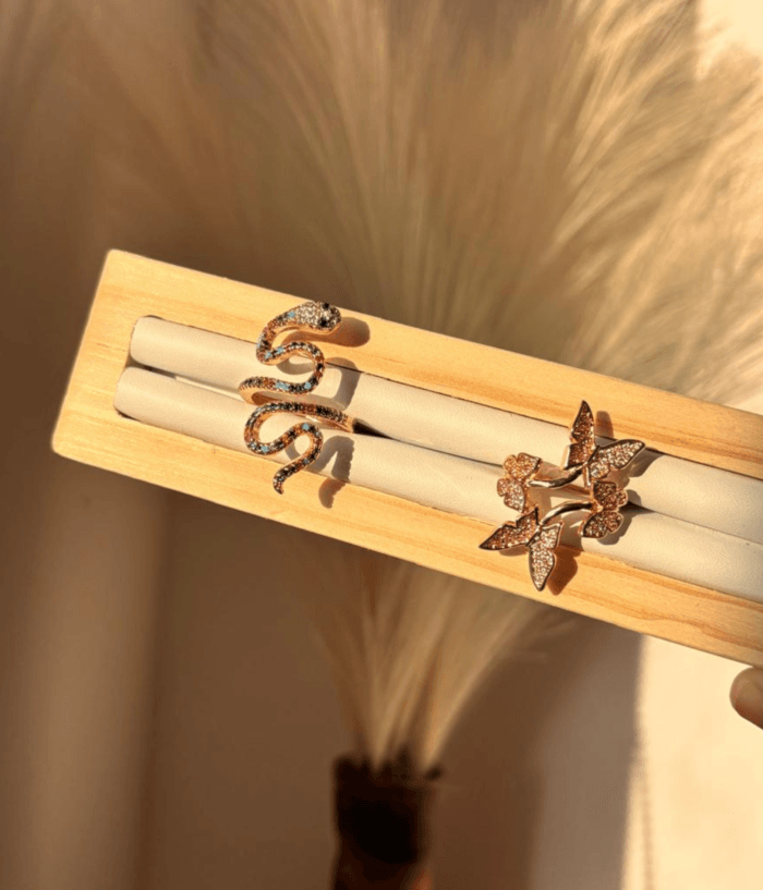 Zz Ad Butterfly adjustable ring - Image 2